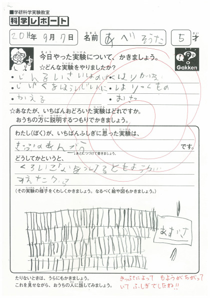 阿部 蒼大さん 年長