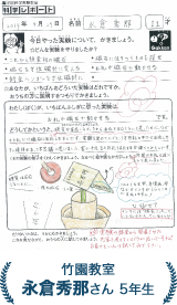 永倉秀那さん 5年生